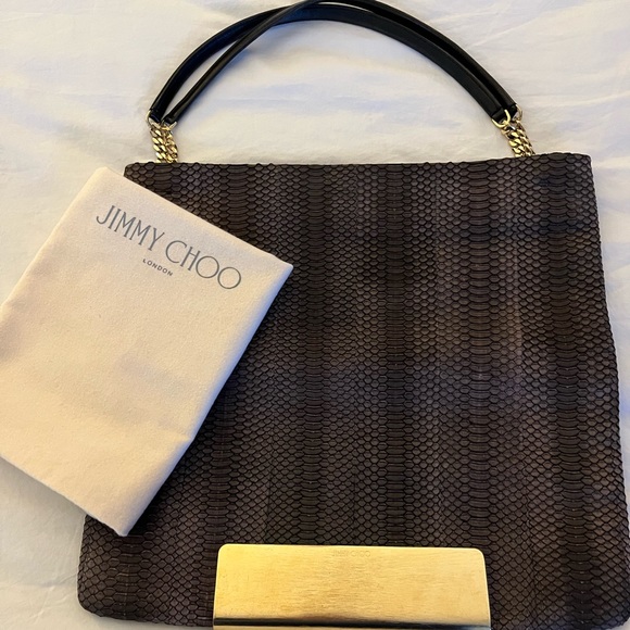 Jimmy Choo python leather handbag - Picture 2 of 4